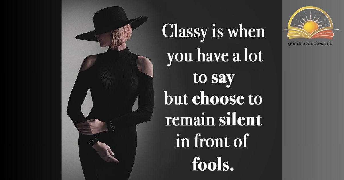 Classy and Elegant Quotes