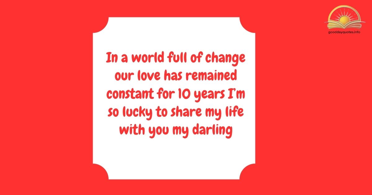 10 years of togetherness