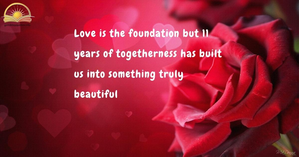 11 Years of Togetherness Quotes