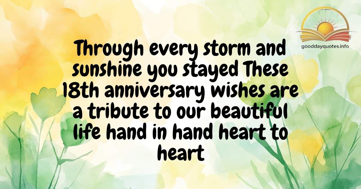 18th Marriage Anniversary Quotes