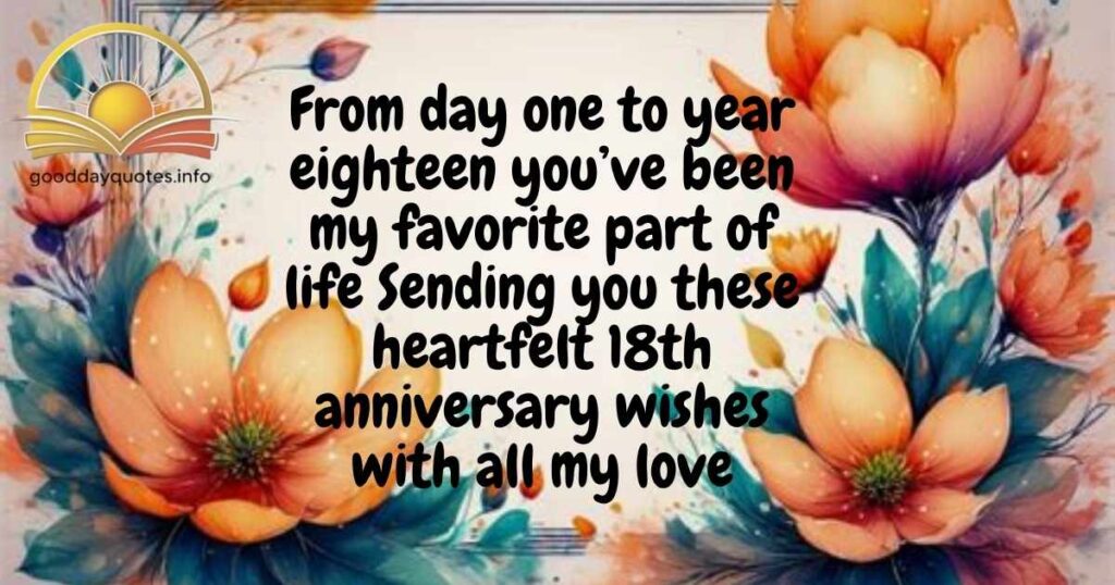 18th Marriage Anniversary Wishes