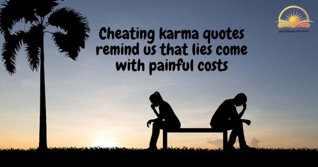 Karma Quotes about Cheating and Betrayal in Relationships