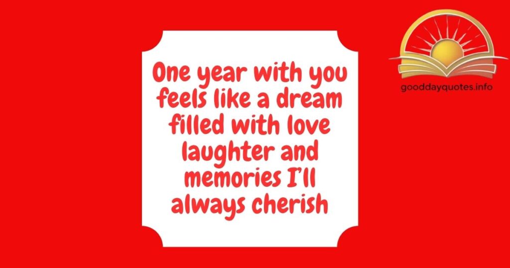 One Year Complete Relationship Quotes
