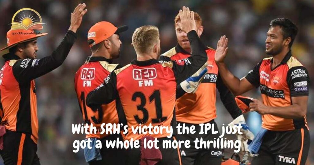 SRH’s Victory Vibes Captions That Hit Hard