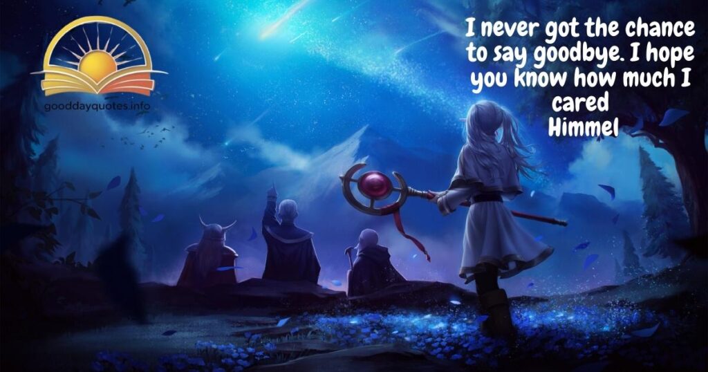 Sad and emotional quotes by Himmel, Fern, and others