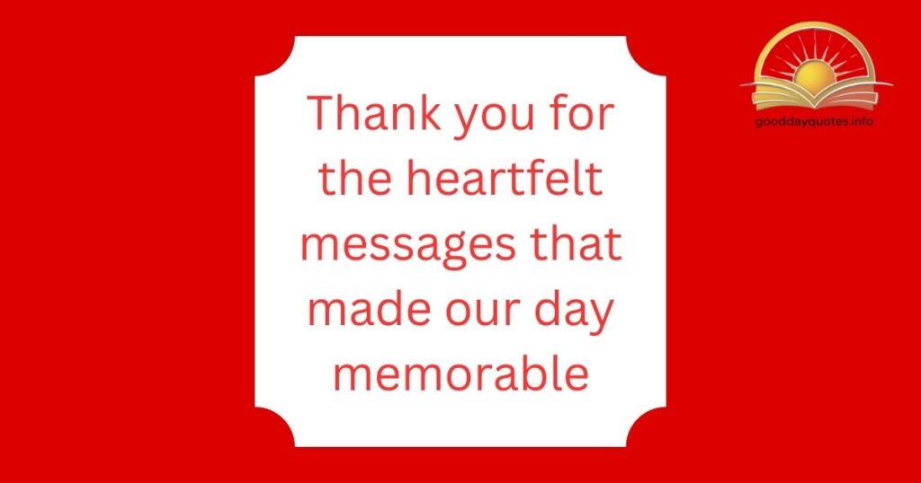 Thank You Message for Wedding Anniversary